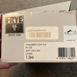 Frye kids size 13 leather sneakers.